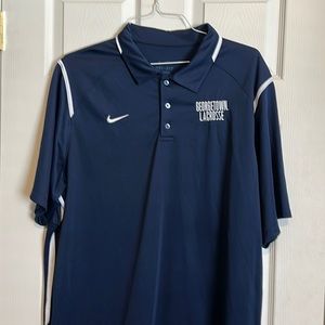 Nike dry fit Georgetown lacrosse polo
